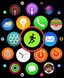 workout app Apple Watch