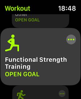 Functional strength training on Apple Watch
